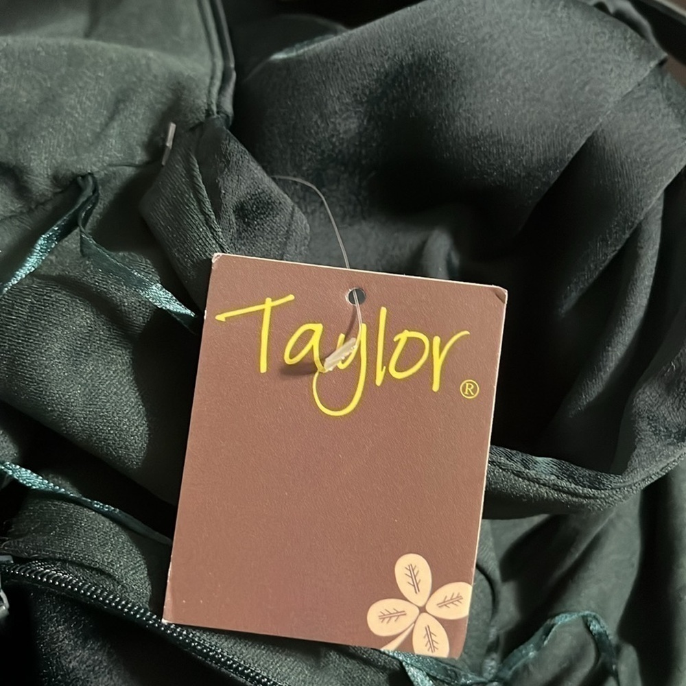 Taylor New! Size 2 Satin Effect Halter Cocktail Dress - Picture 7 of 7